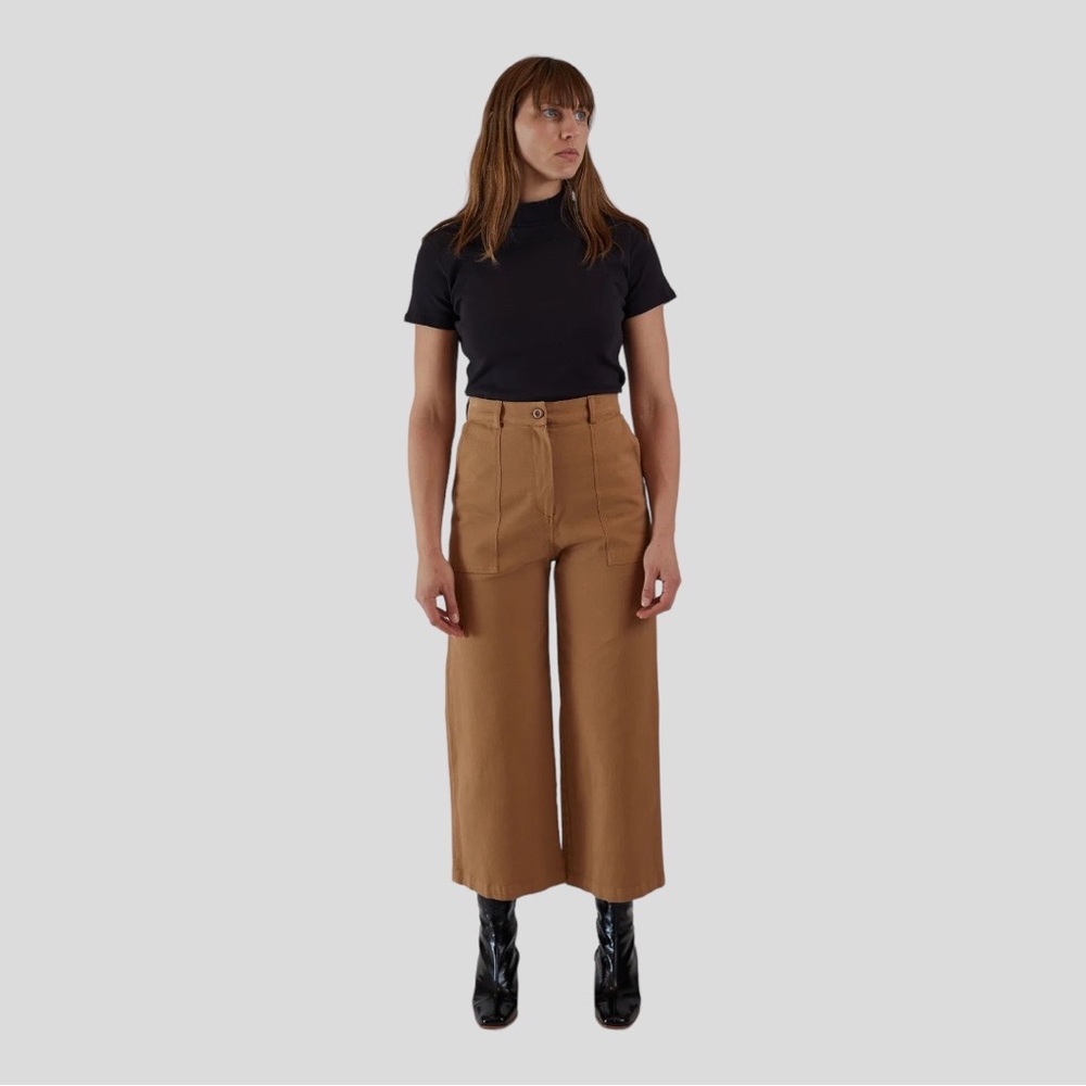 CARGO TROUSER CAMEL TWILL